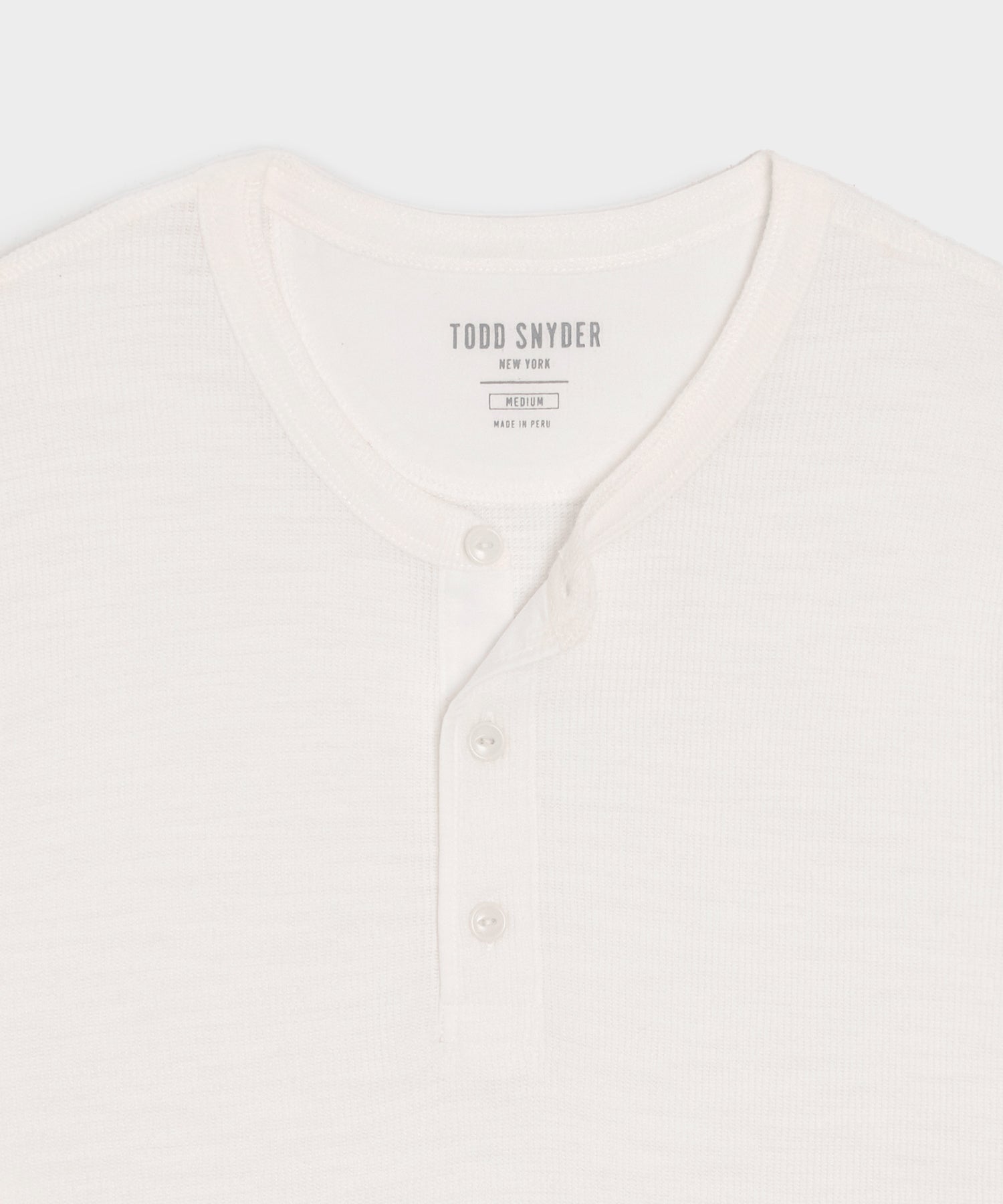 Lightweight Mini Waffle Henley