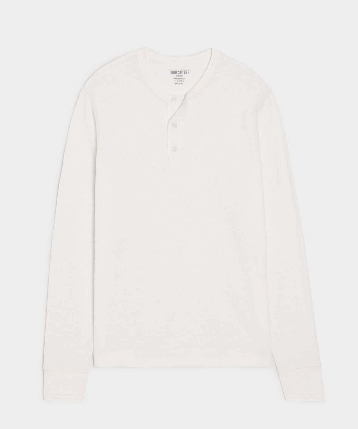 Lightweight Mini Waffle Henley