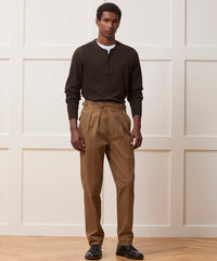 Lightweight Mini Waffle Henley