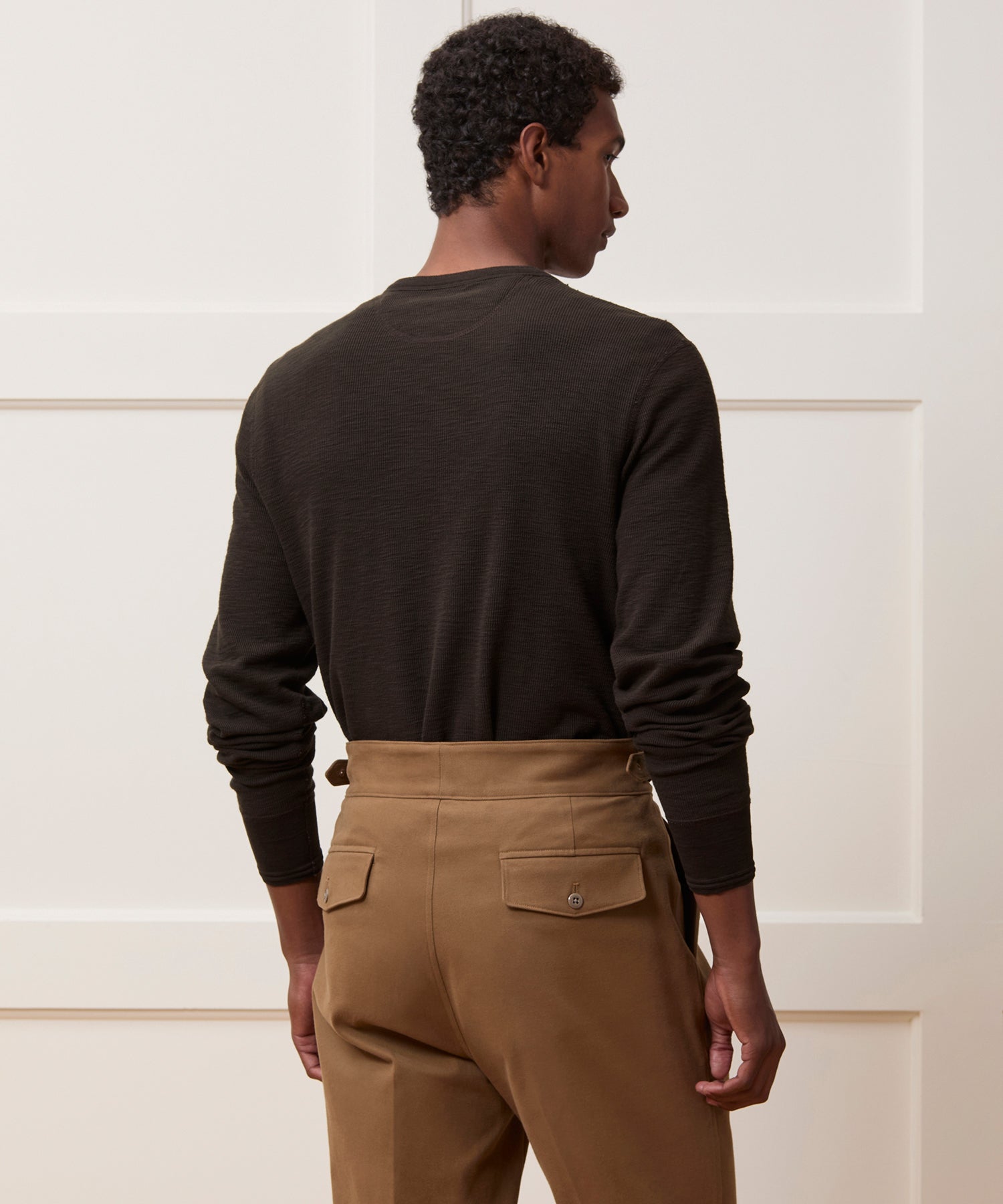 Lightweight Mini Waffle Henley