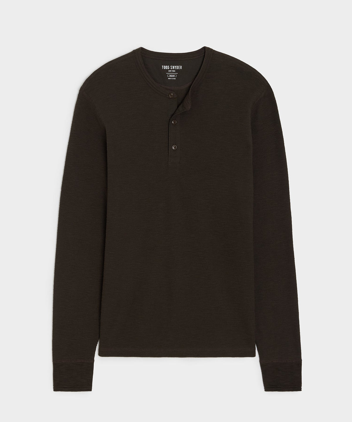 Lightweight Mini Waffle Henley