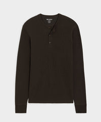 Lightweight Mini Waffle Henley