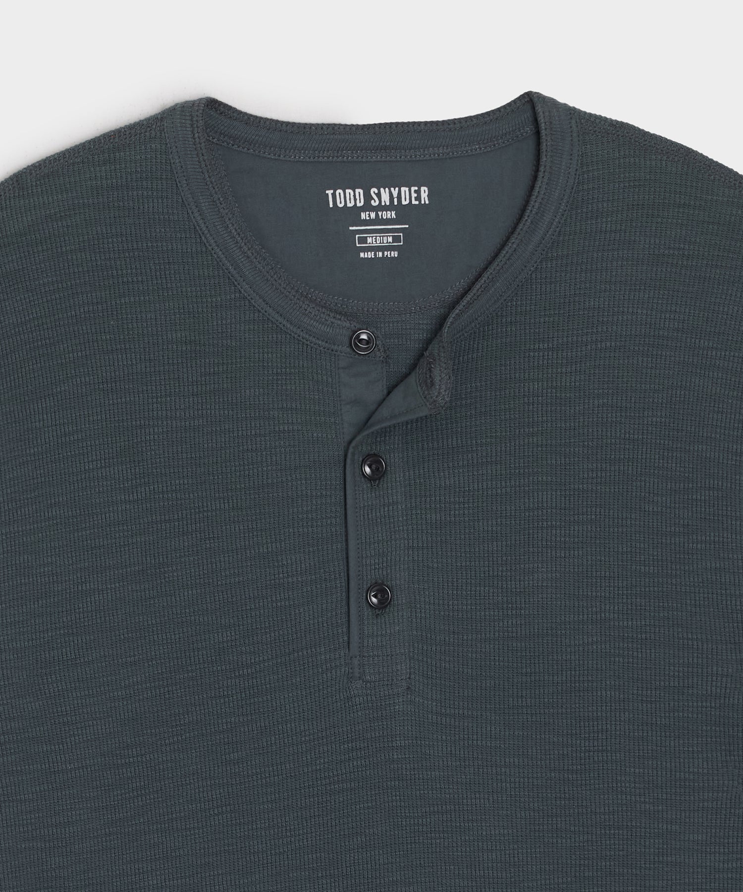 Lightweight Mini Waffle Henley