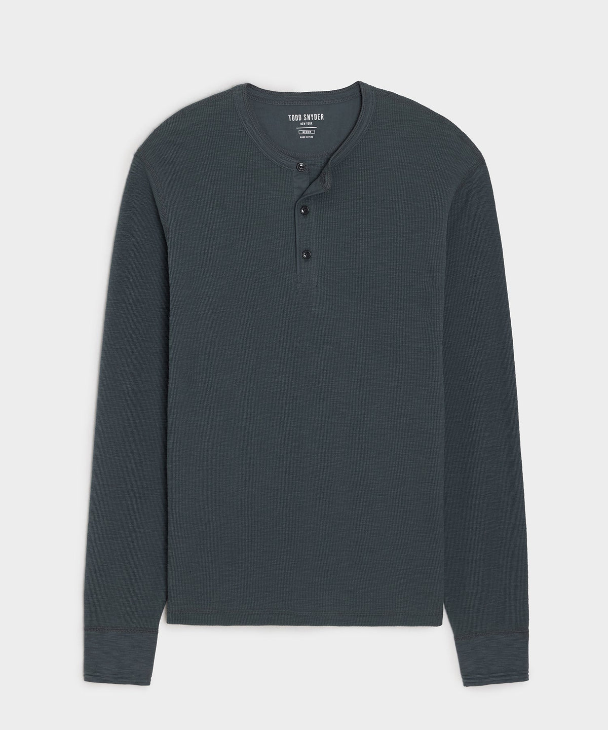 Lightweight Mini Waffle Henley