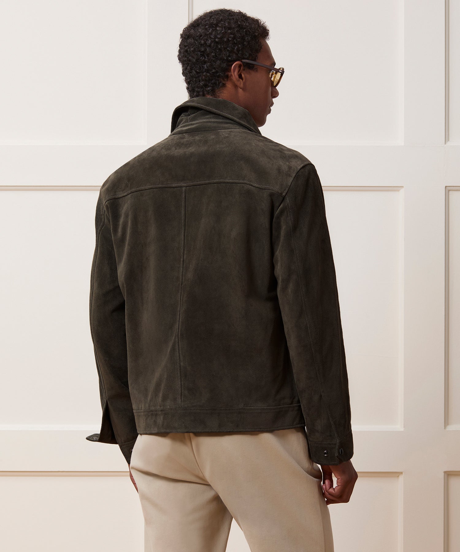 Italian Suede Driving Jacket