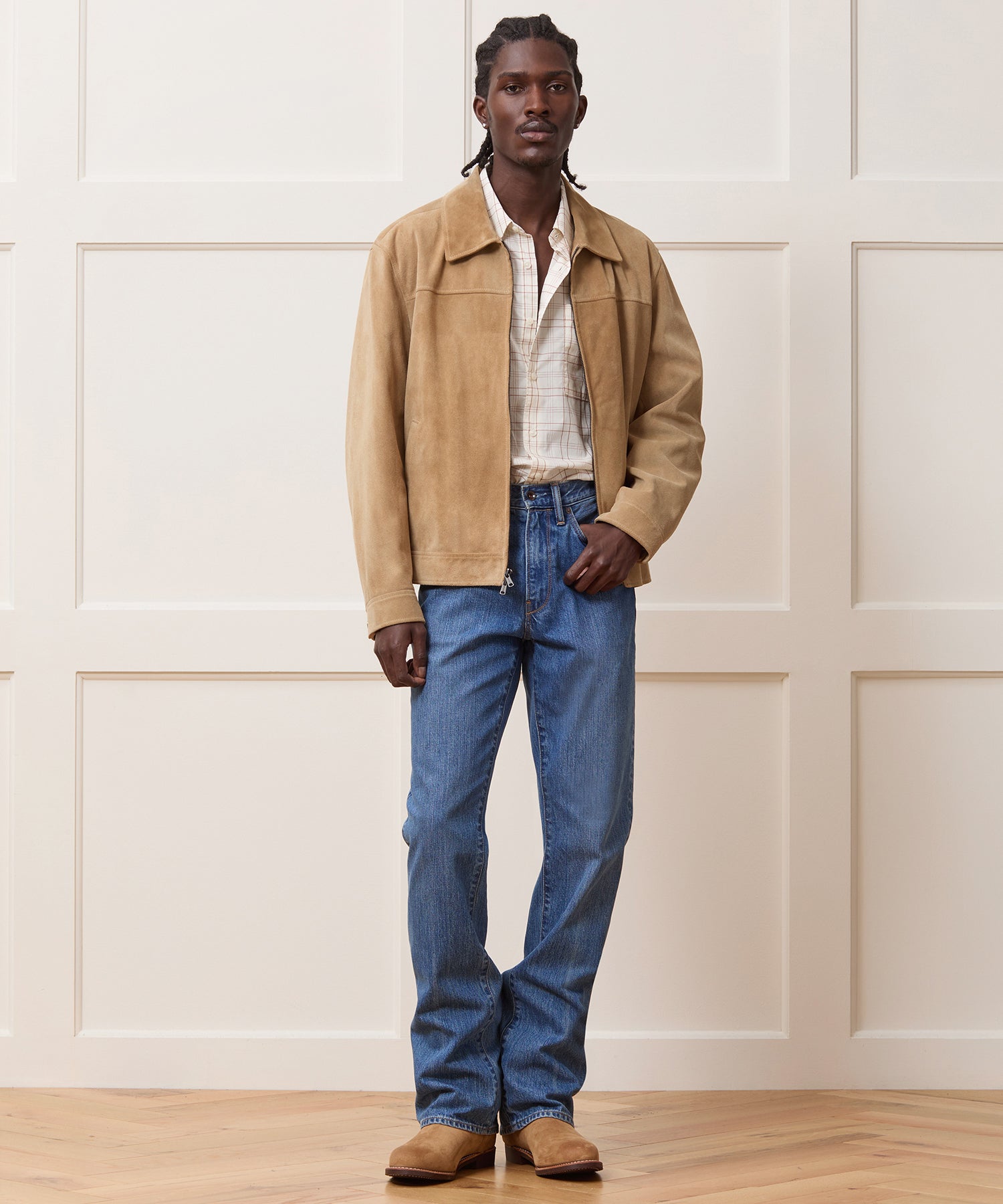 Italian Suede Driving Jacket