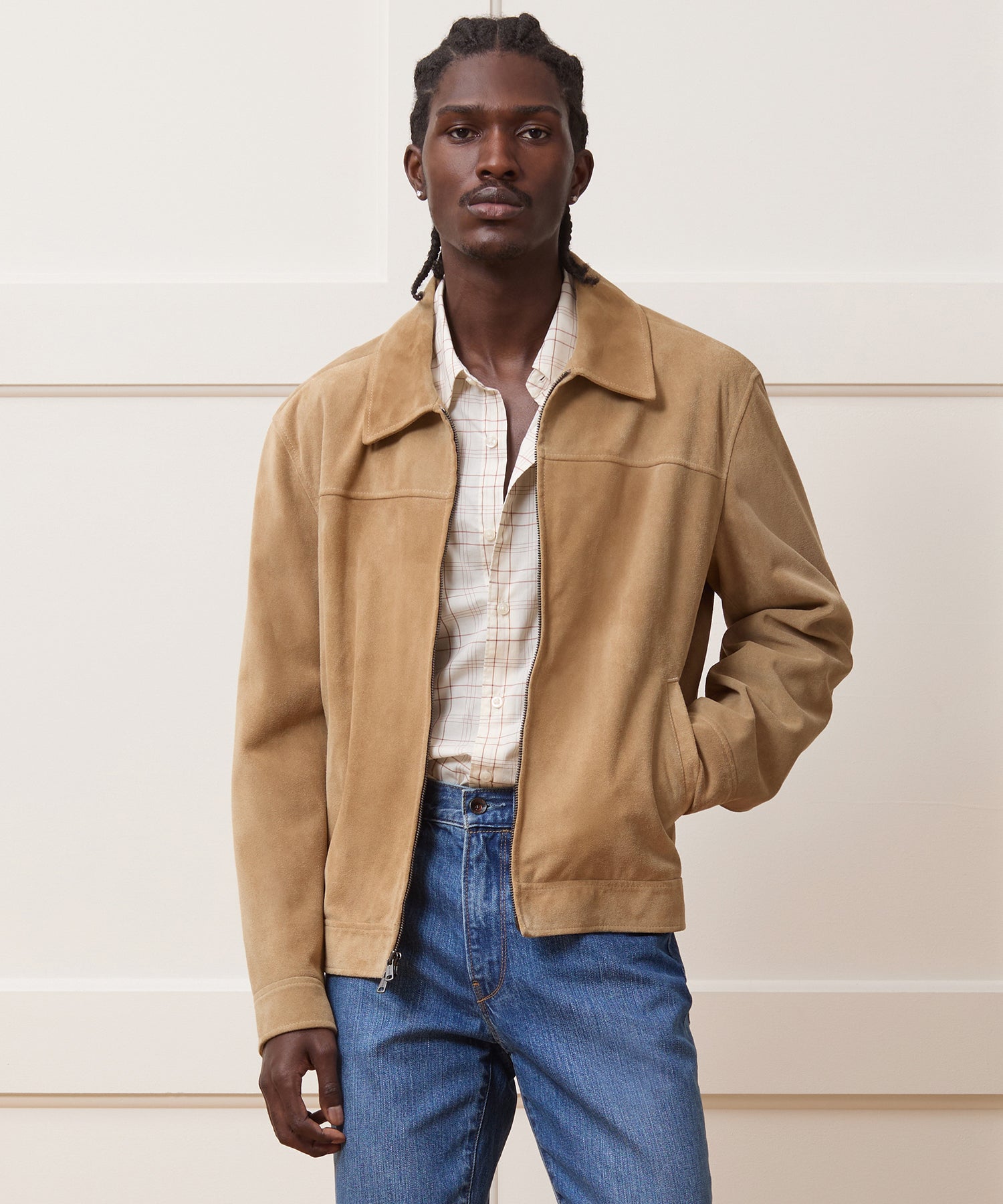 Italian Suede Driving Jacket
