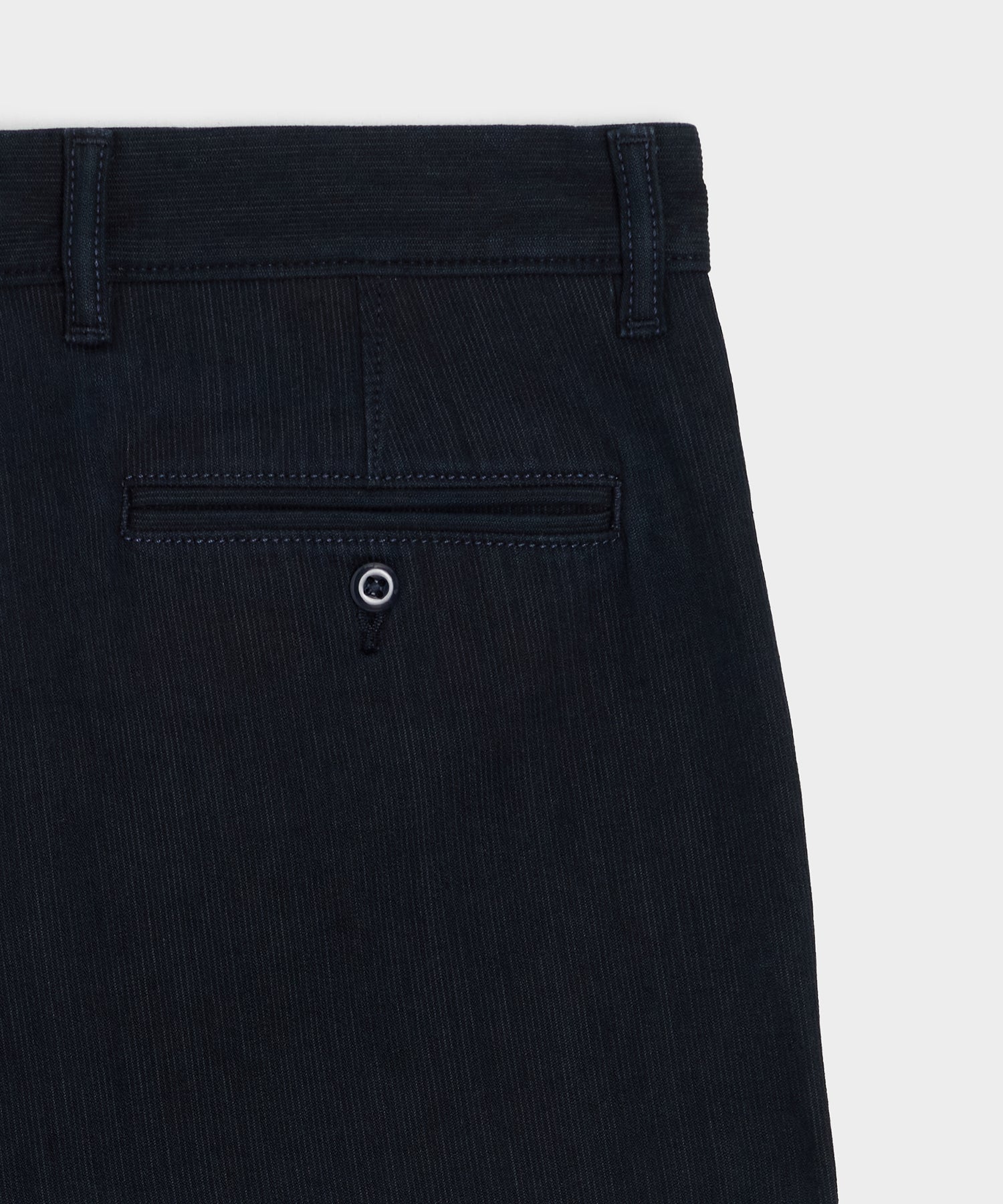 Relaxed Striped Denim Chino in Overdyeed Indigo