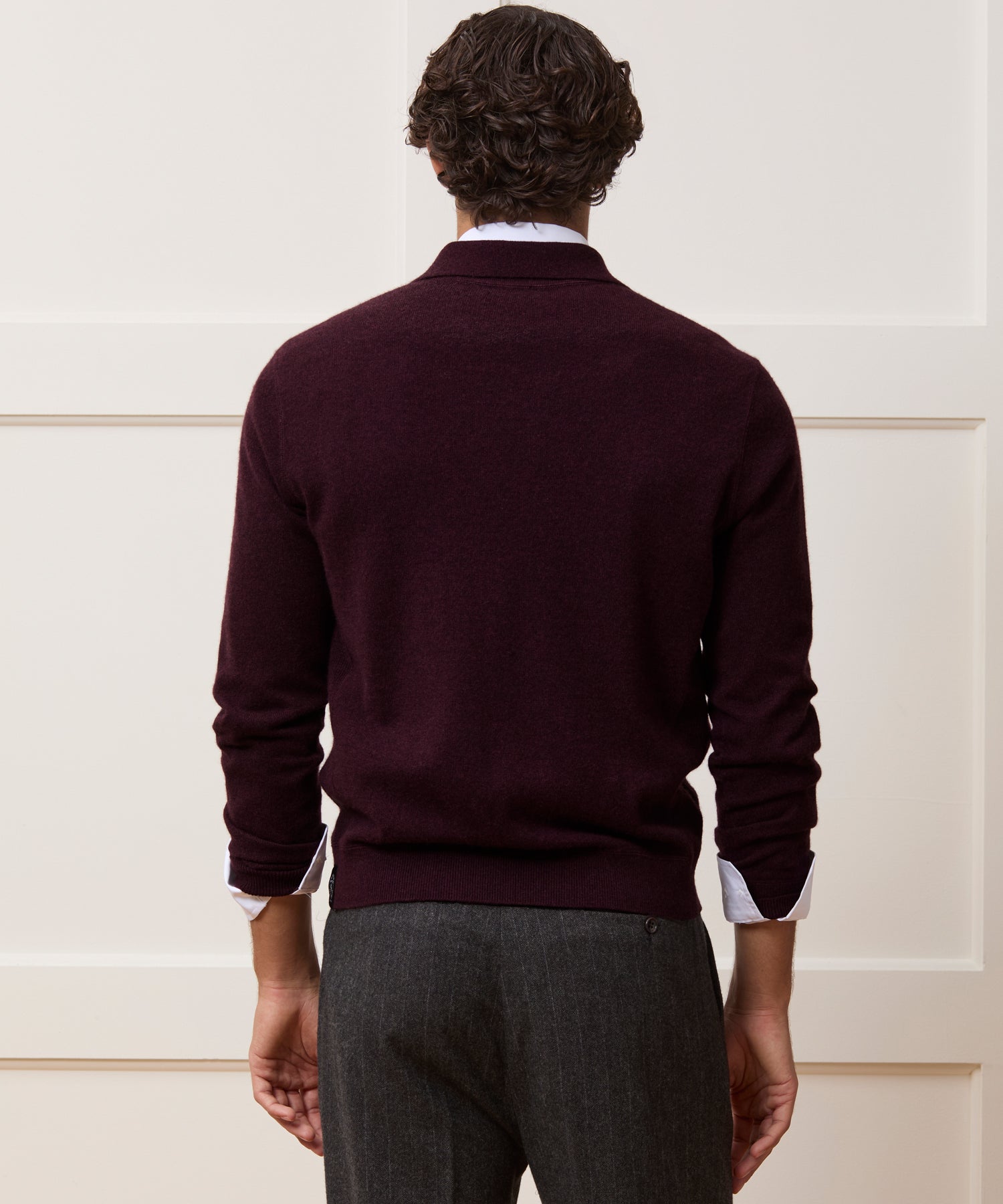 Cashmere Quarter-Zip Sweater Polo