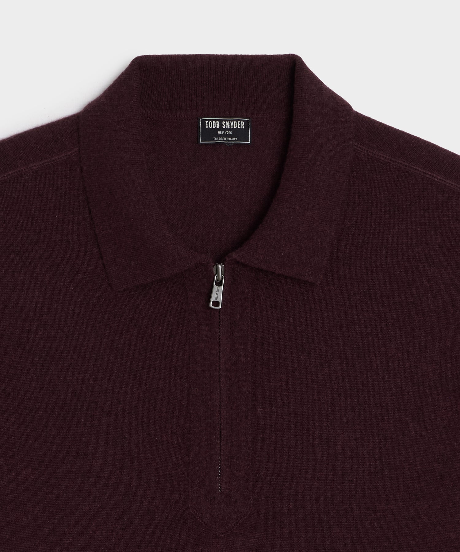 Cashmere Quarter-Zip Sweater Polo