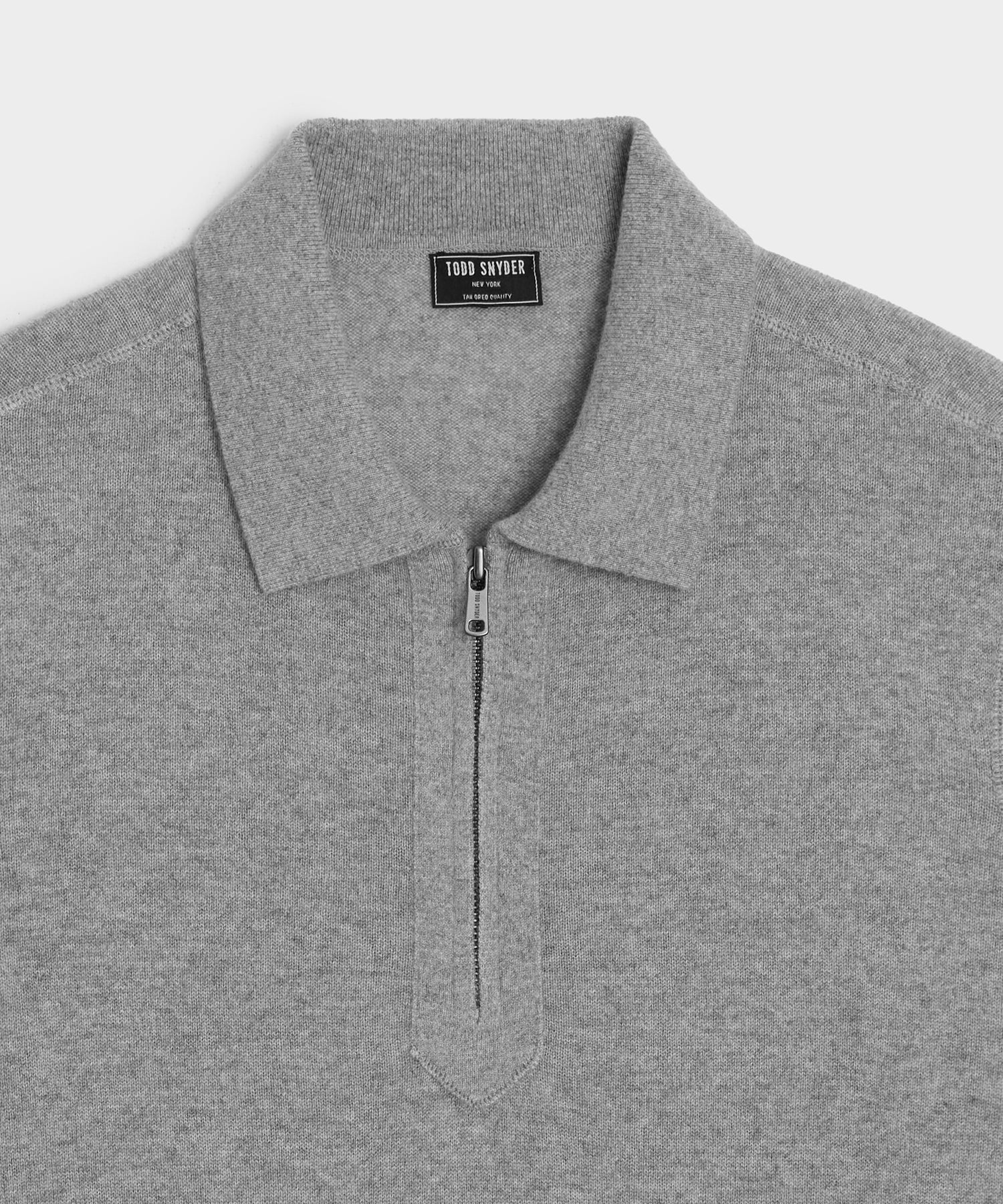 Cashmere Quarter-Zip Sweater Polo