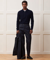 Cashmere Quarter-Zip Sweater Polo