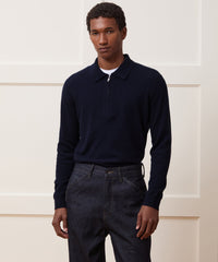 Cashmere Quarter-Zip Sweater Polo