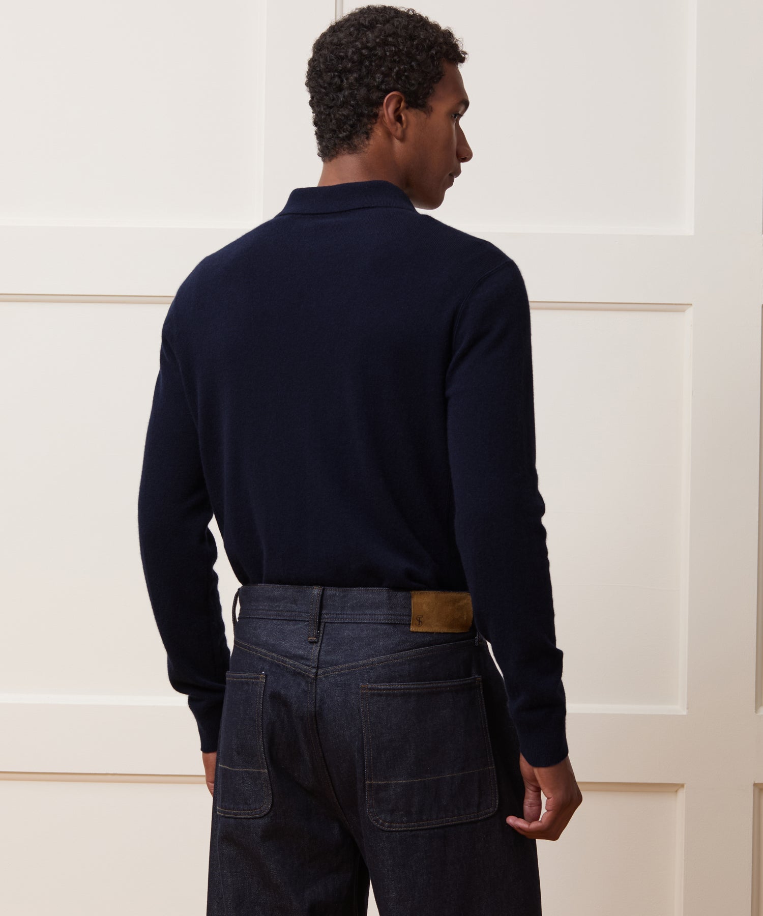 Cashmere Quarter-Zip Sweater Polo