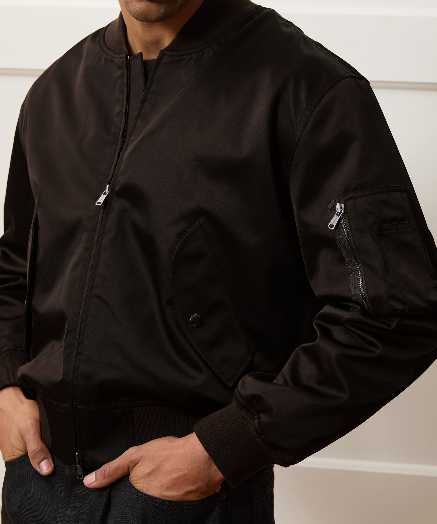 Satin Flight Jacket