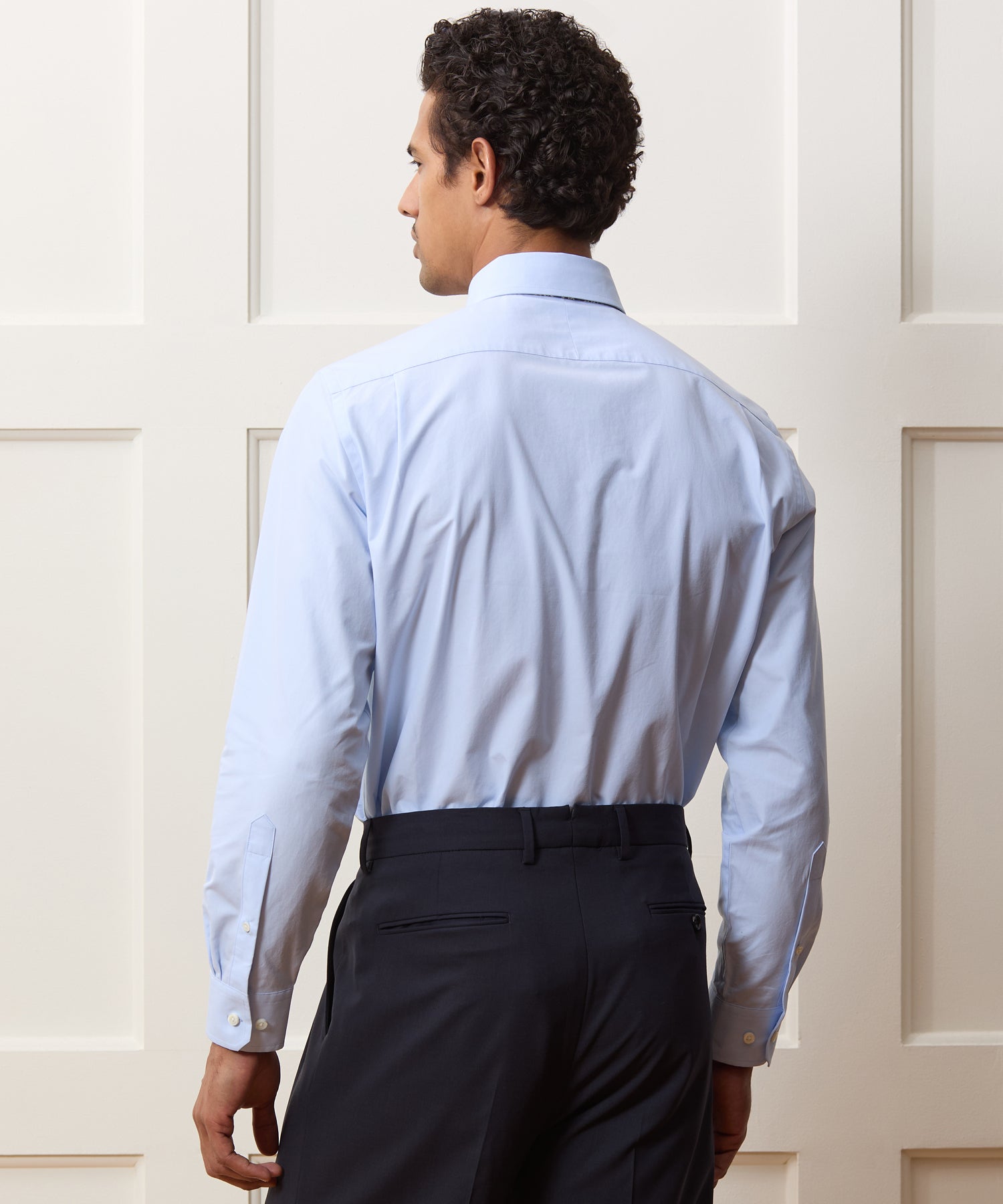 Cotton Twill Button-Down Dress Shirt