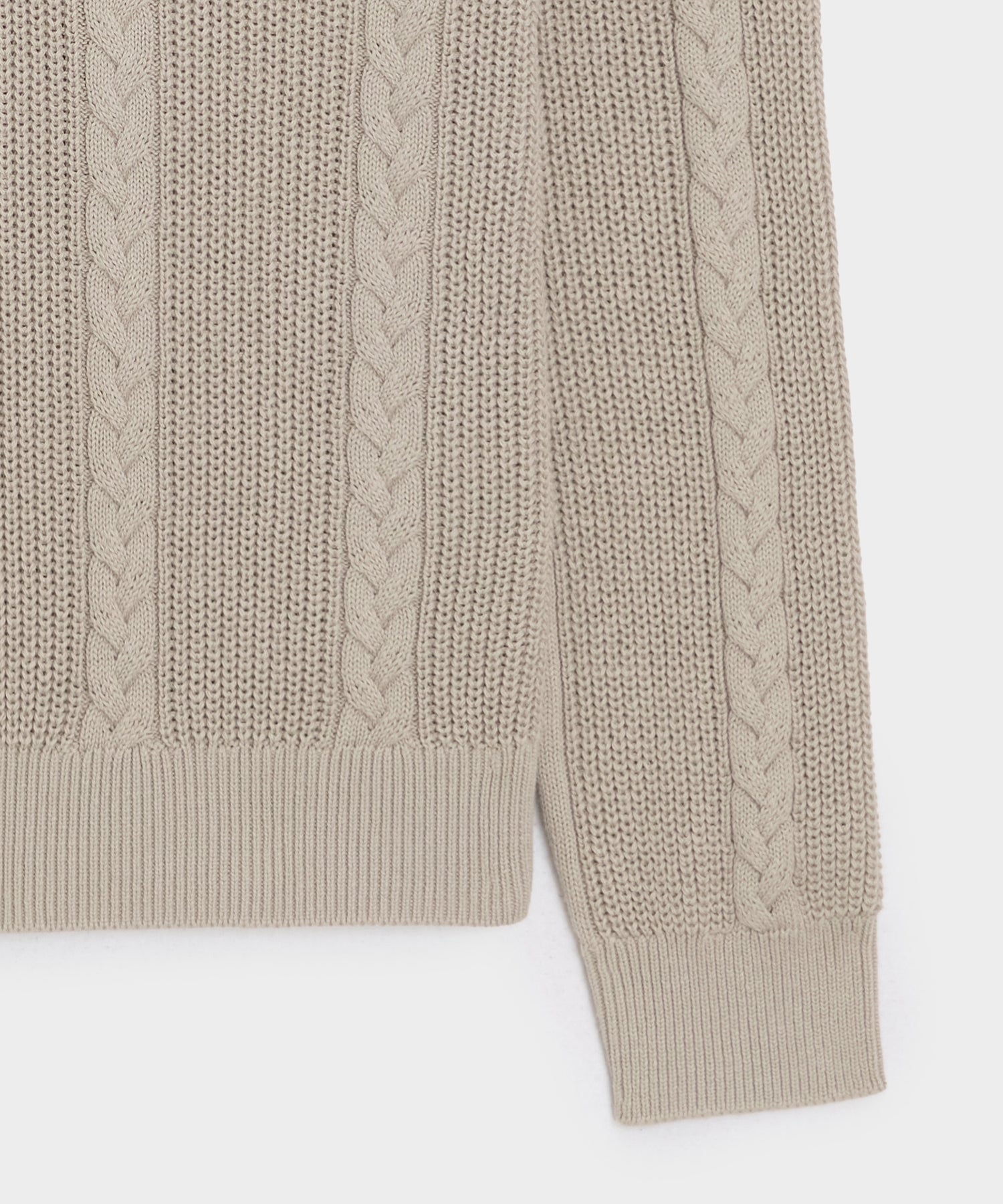 Beechwood Cable Knit Sweater Polo
