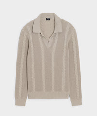 Beechwood Cable Knit Sweater Polo