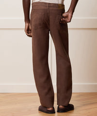 Straight Fit 5-Pocket Linen Pant