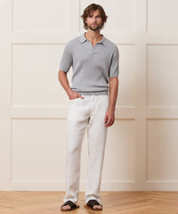 Straight Fit 5-Pocket Linen Pant