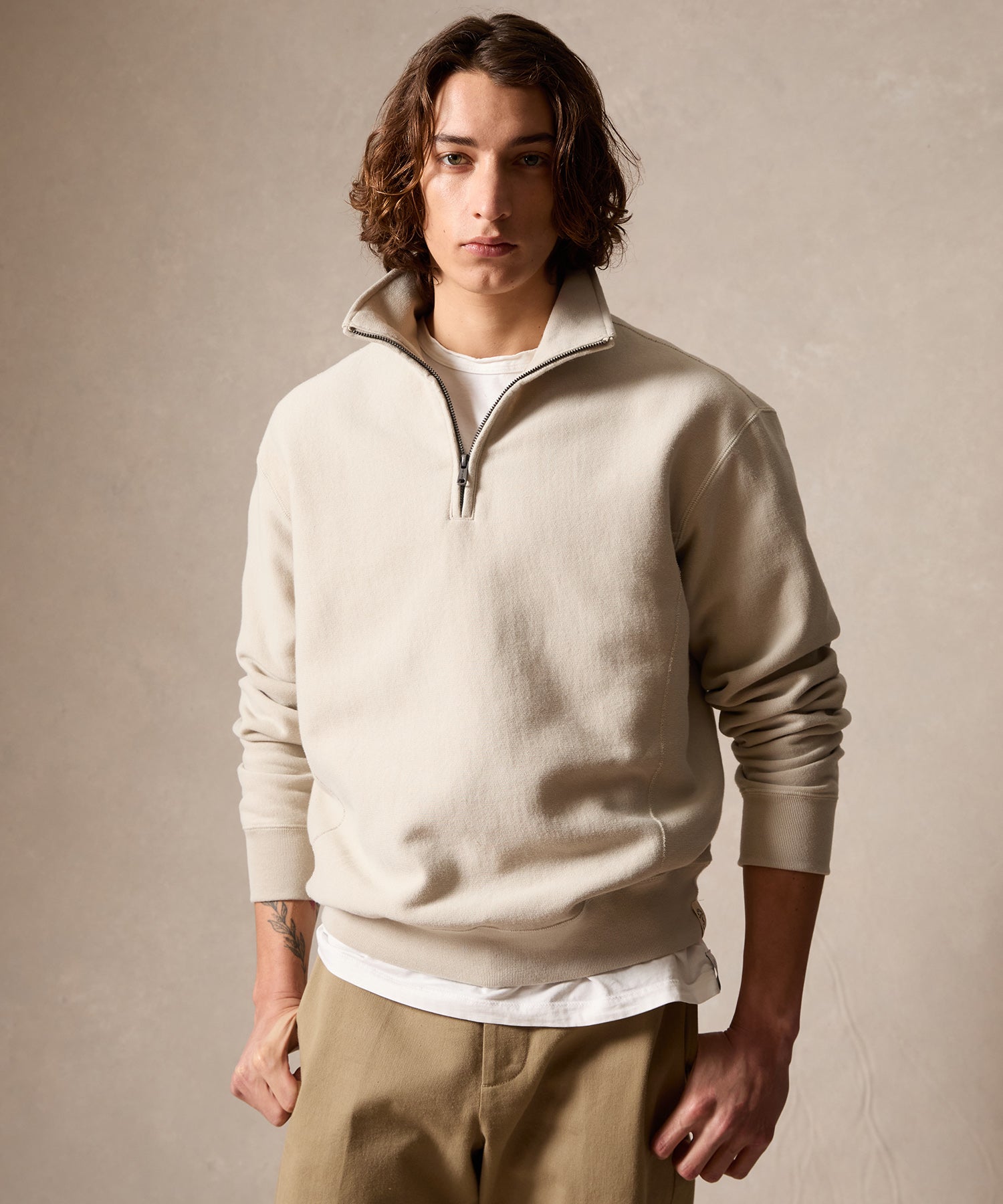 Fleece Quarter-Zip Sweatshirt
