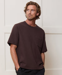 Lightweight Terry Cloth Short-Sleeve Sweatshirt