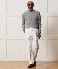 Italian Cashmere Cable Knit Sweater