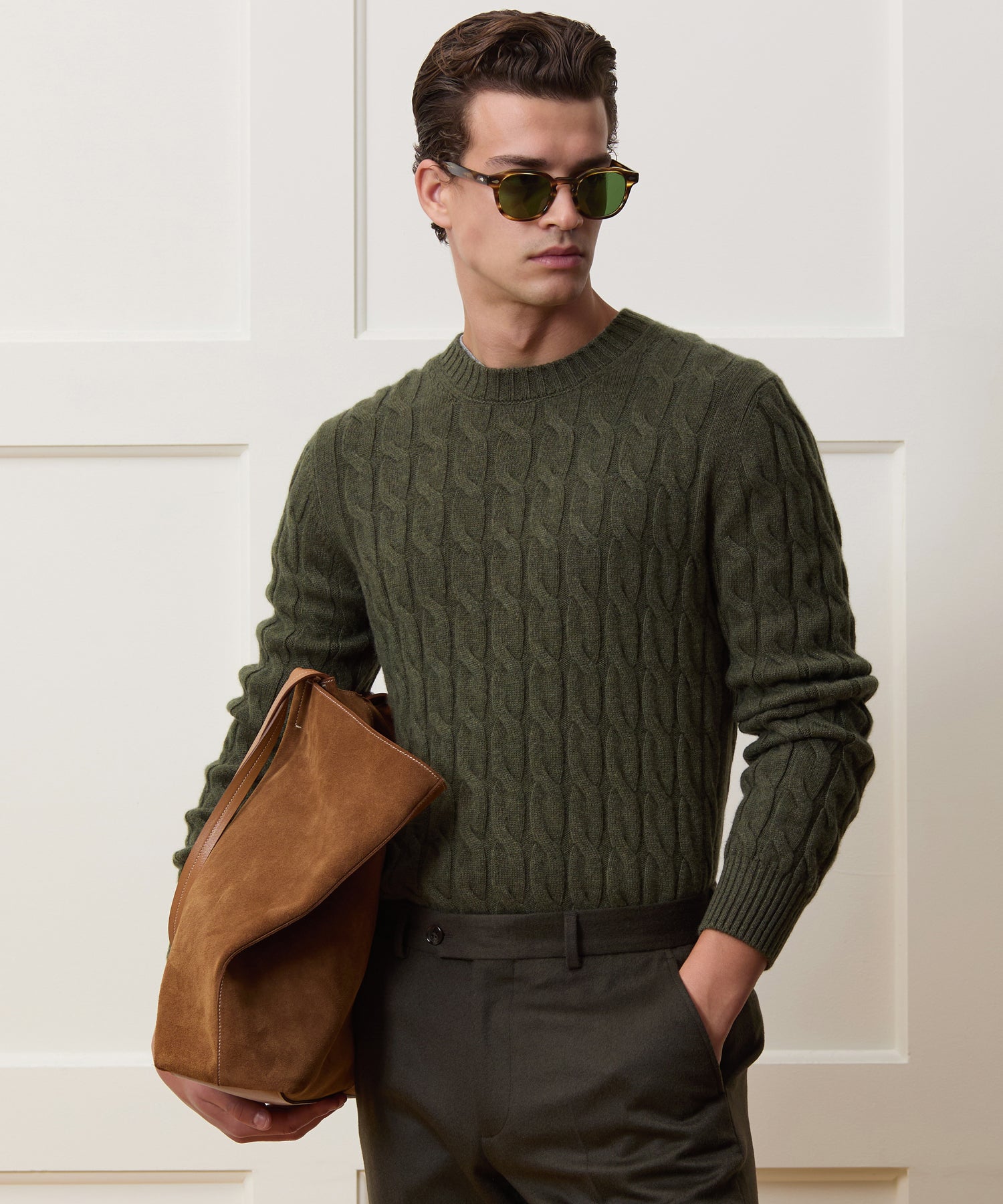 Italian Cashmere Cable Knit Sweater