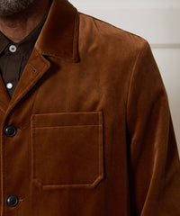 Italian Velvet Tailored Chore Coat