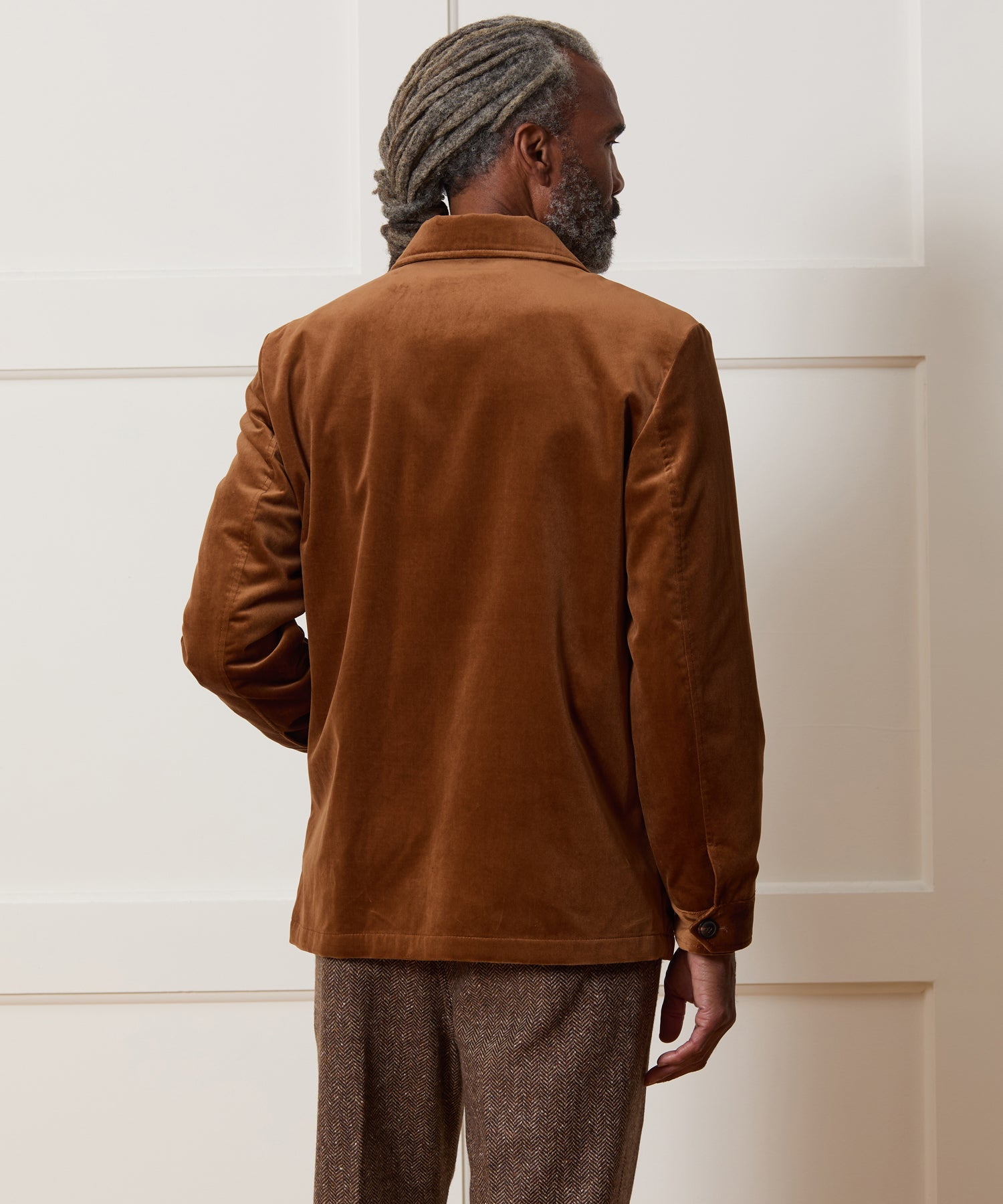 Italian Velvet Tailored Chore Coat