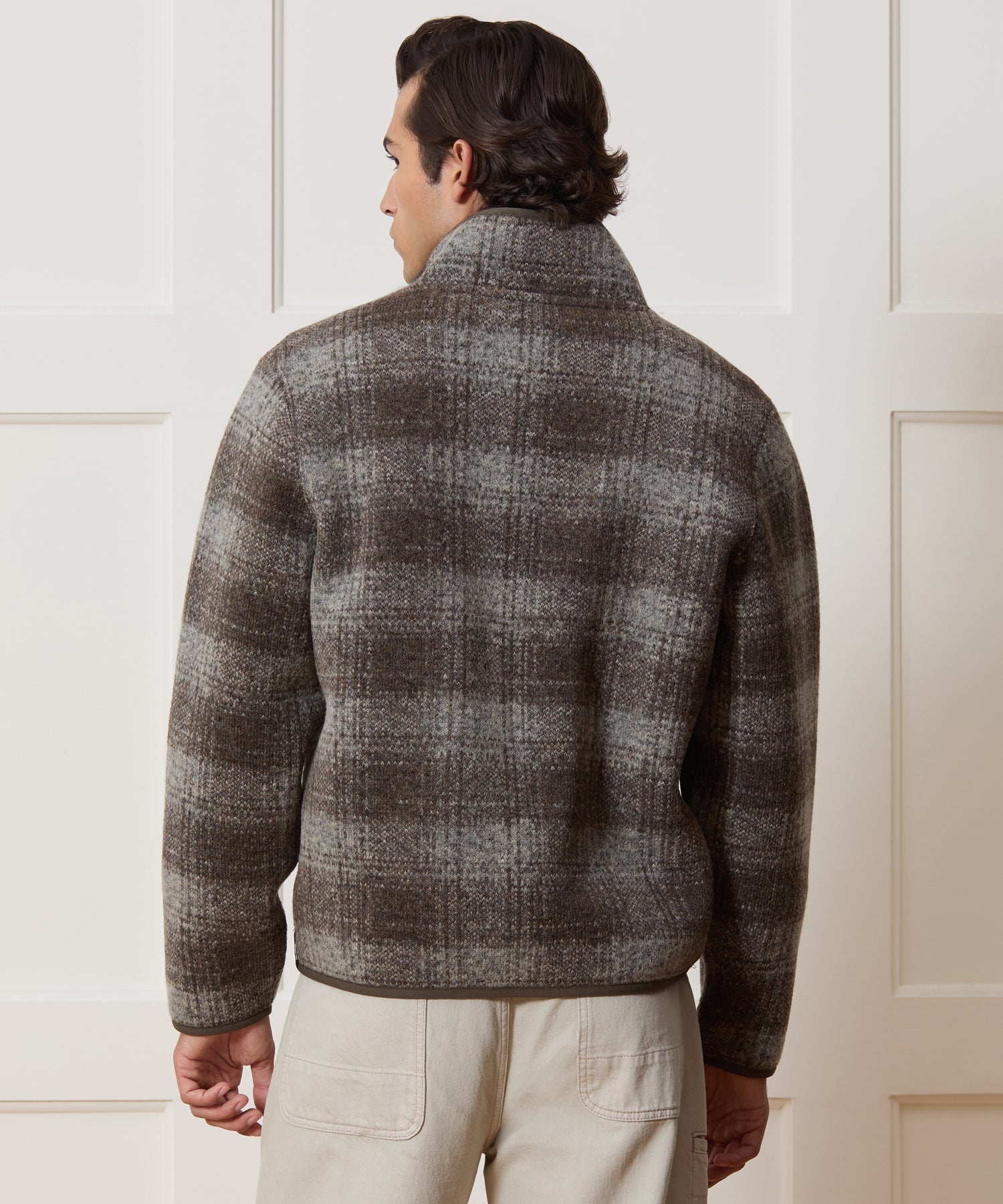 Plaid Fleece Lodge Jacket