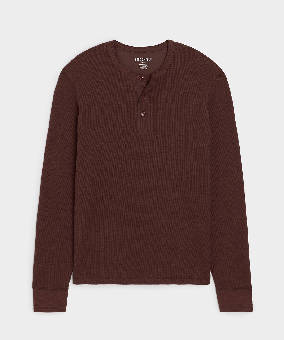 Lightweight Mini Waffle Henley