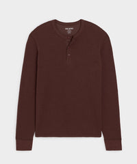 Lightweight Mini Waffle Henley