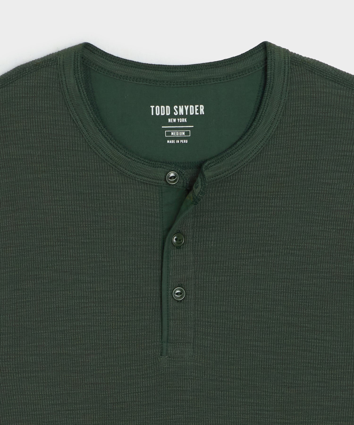 Lightweight Mini Waffle Henley