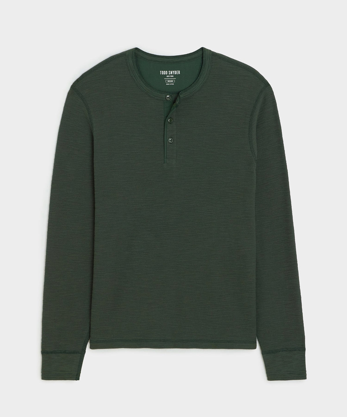 Lightweight Mini Waffle Henley