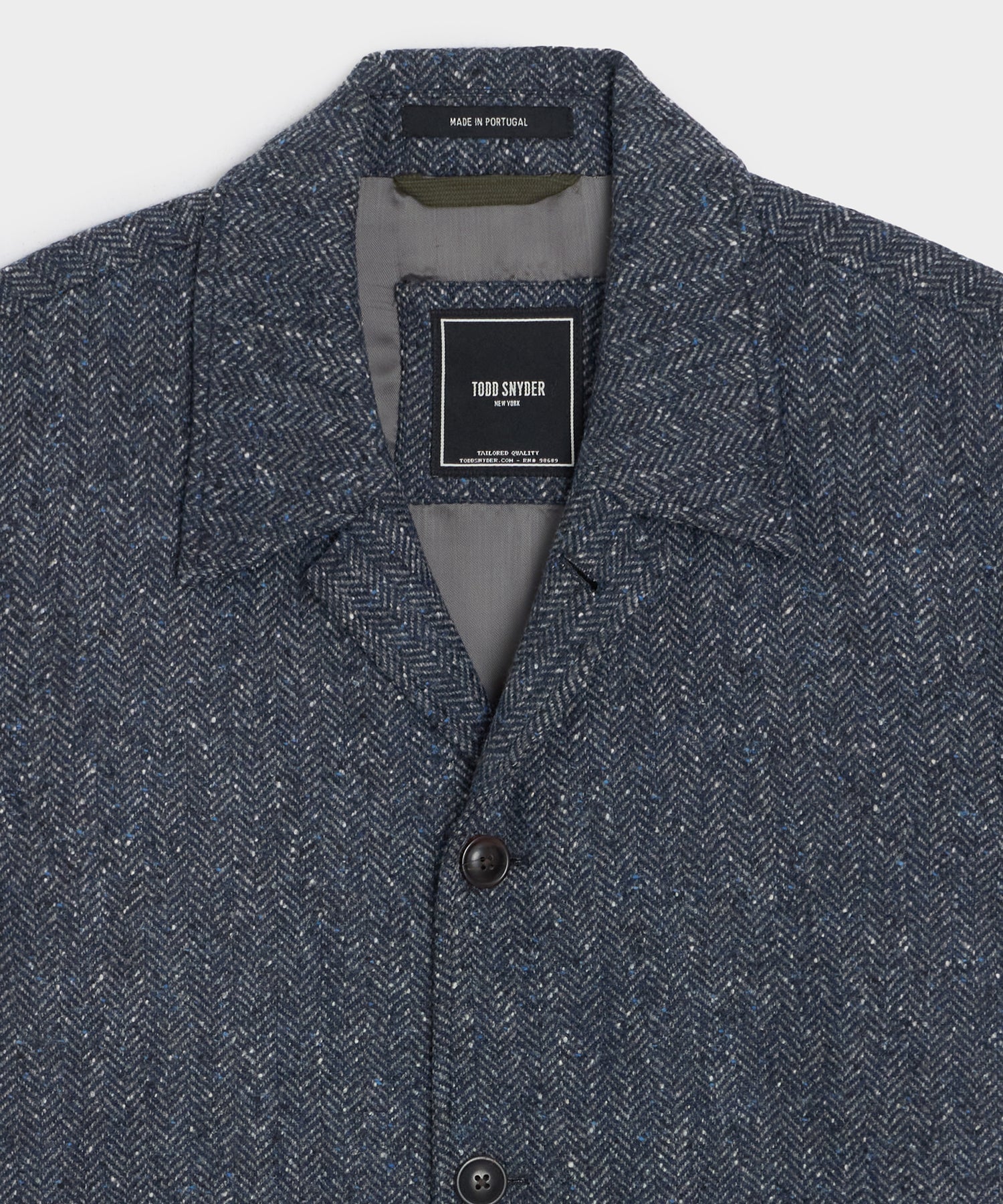 Italian Wool Herringbone Chore Coat