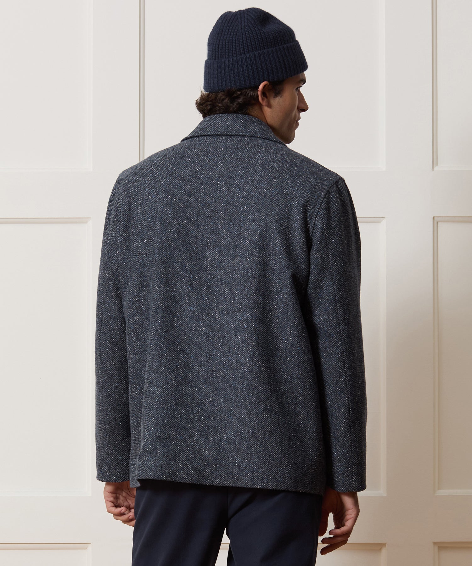 Italian Wool Herringbone Chore Coat