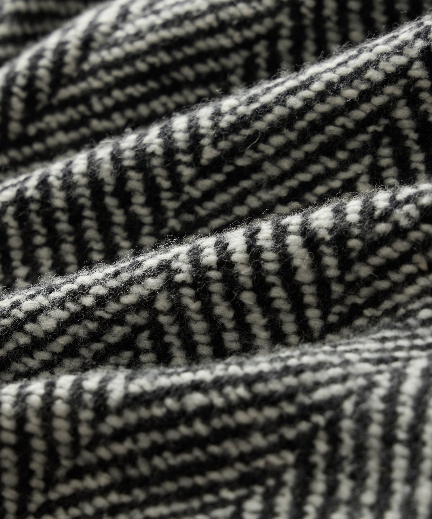 Italian Wool Herringbone Officer Coat