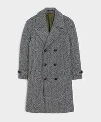 Italian Wool Herringbone Officer Coat