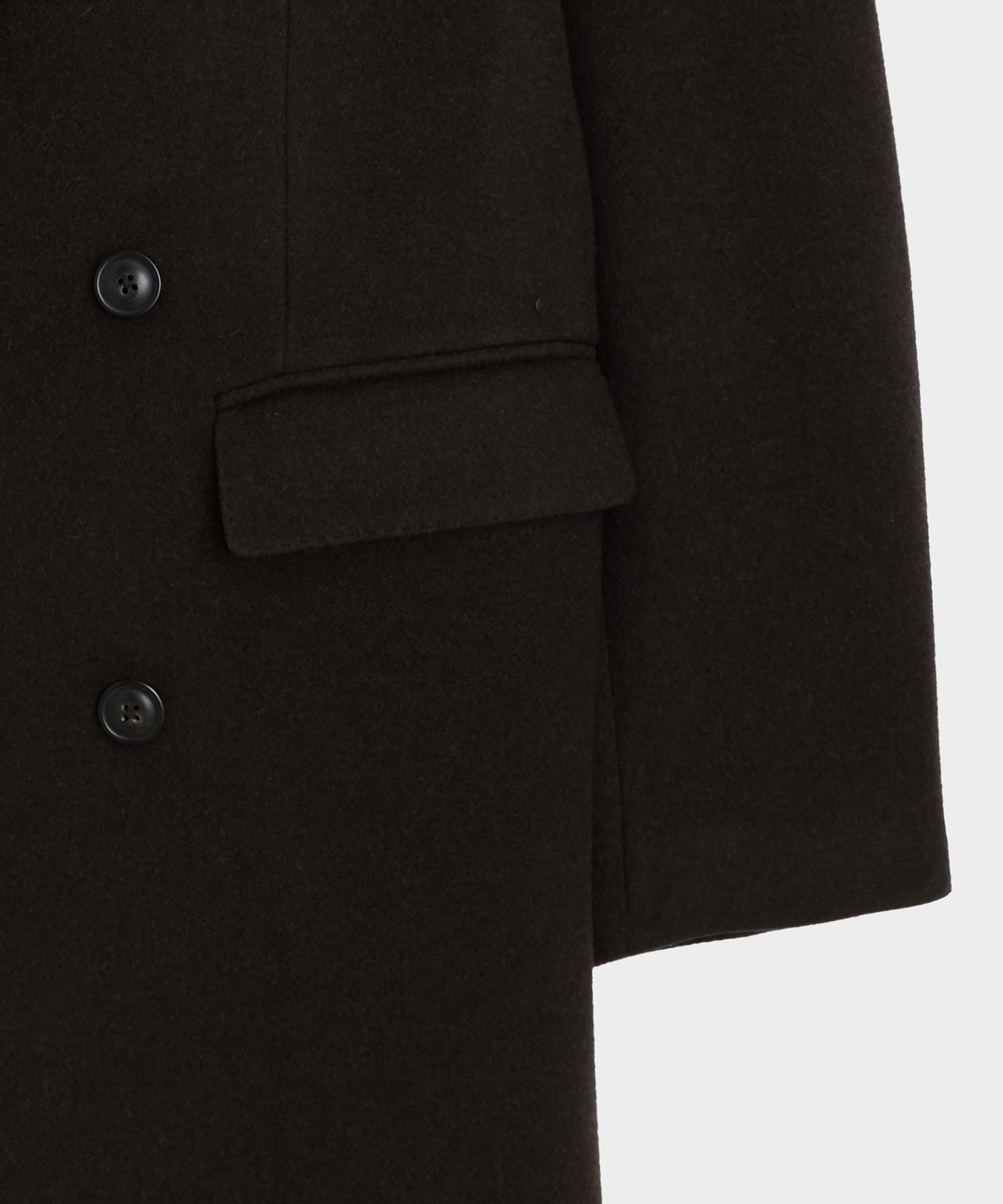 Italian Wool-Cashmere Double-Breasted Topcoat