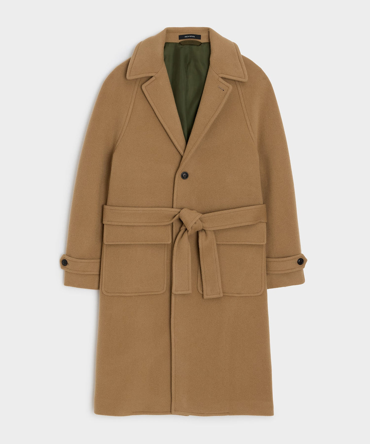 Italian Wool-Cashmere Belted Balmacaan