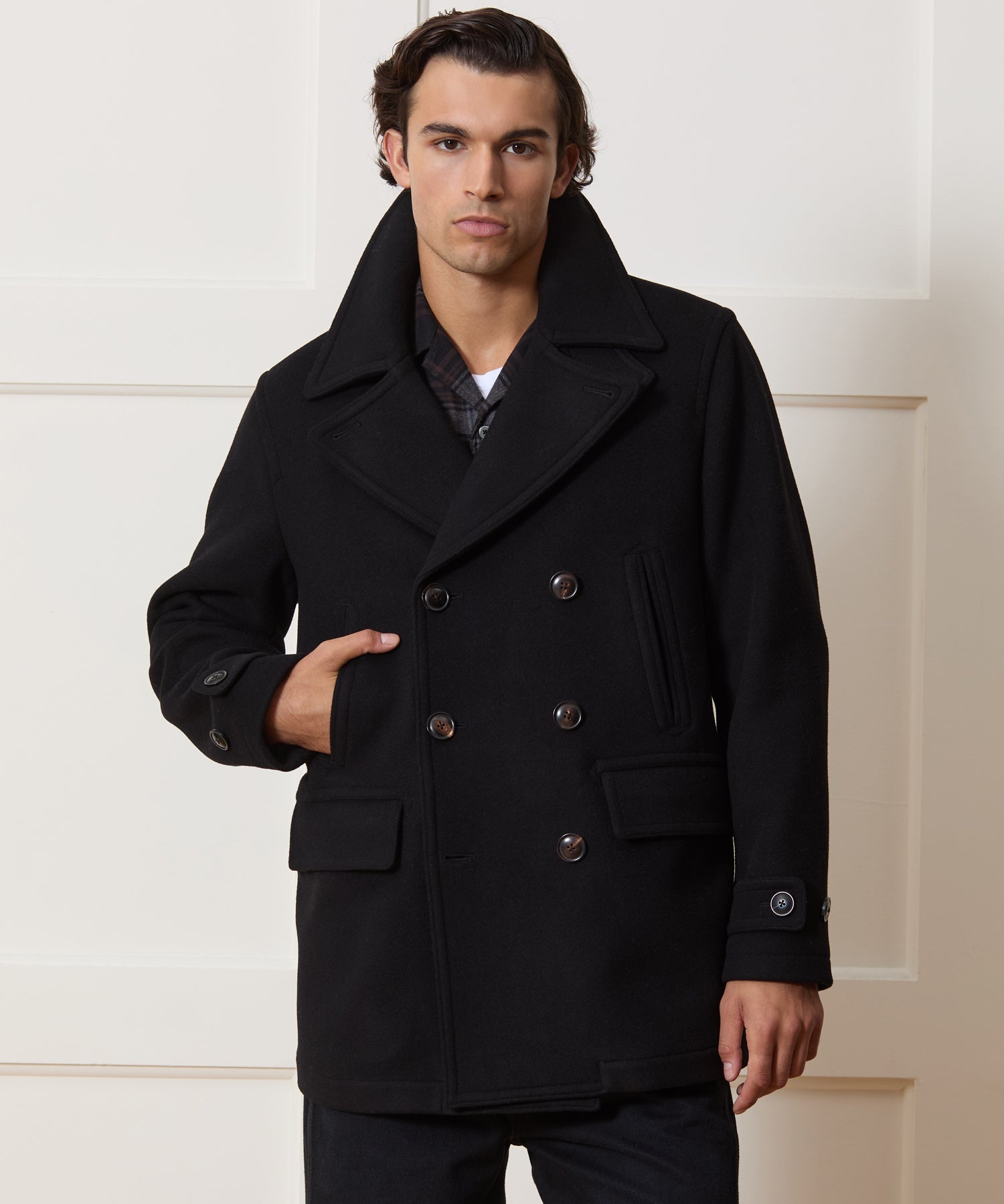 Italian Wool-Cashmere Peacoat