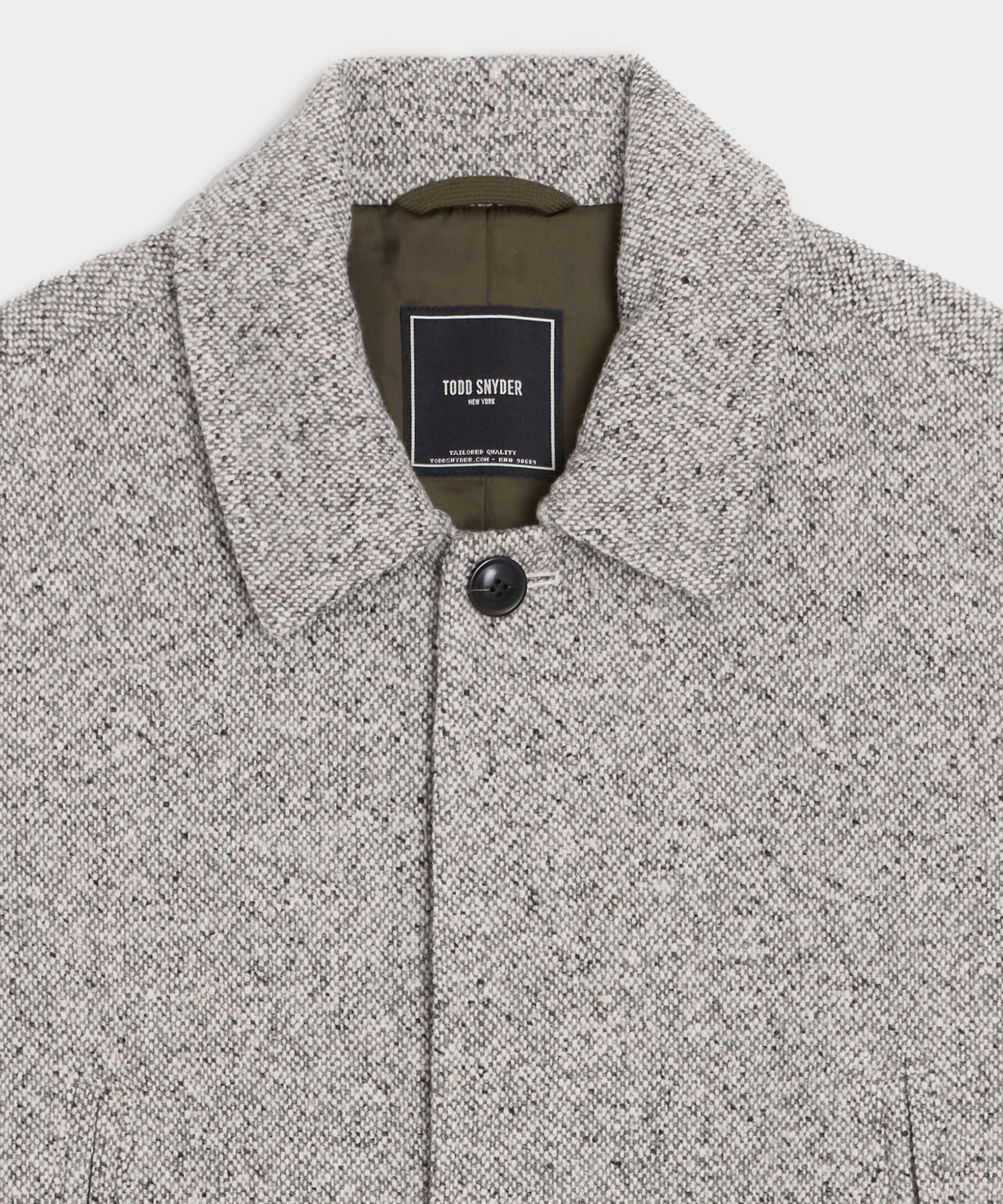 Italian Wool Donegal Car Coat