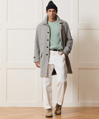 Italian Wool Donegal Car Coat