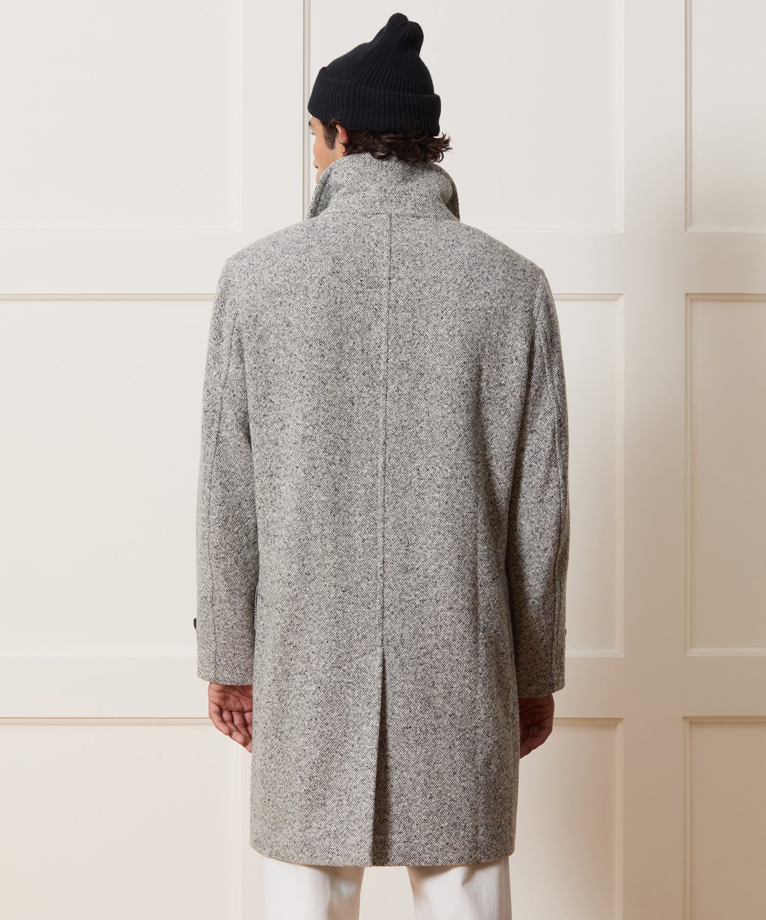 Italian Wool Donegal Car Coat