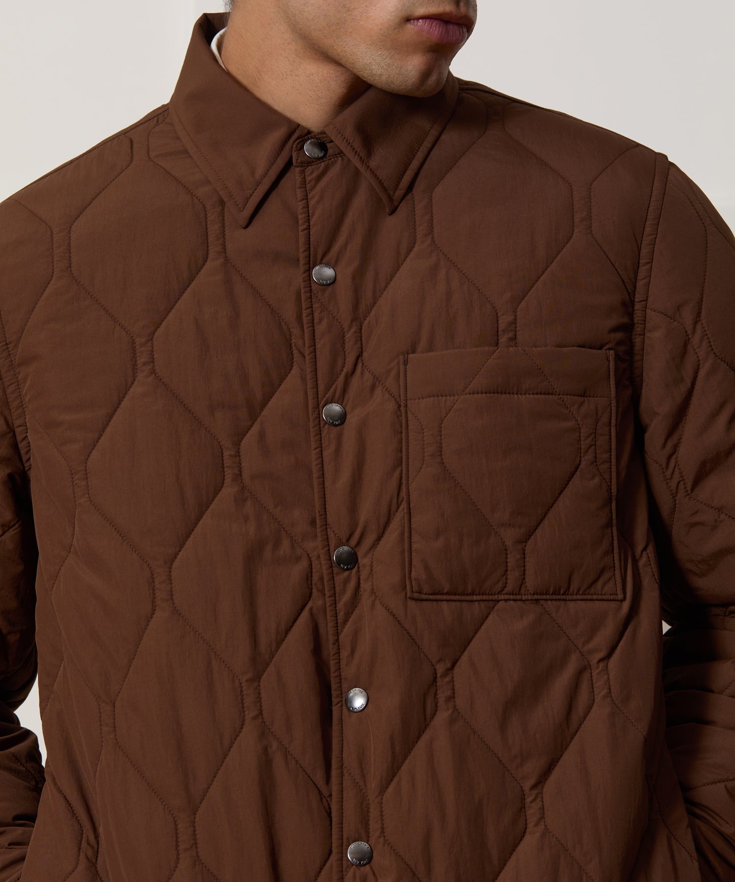 Quilted Filled Shirt Jacket