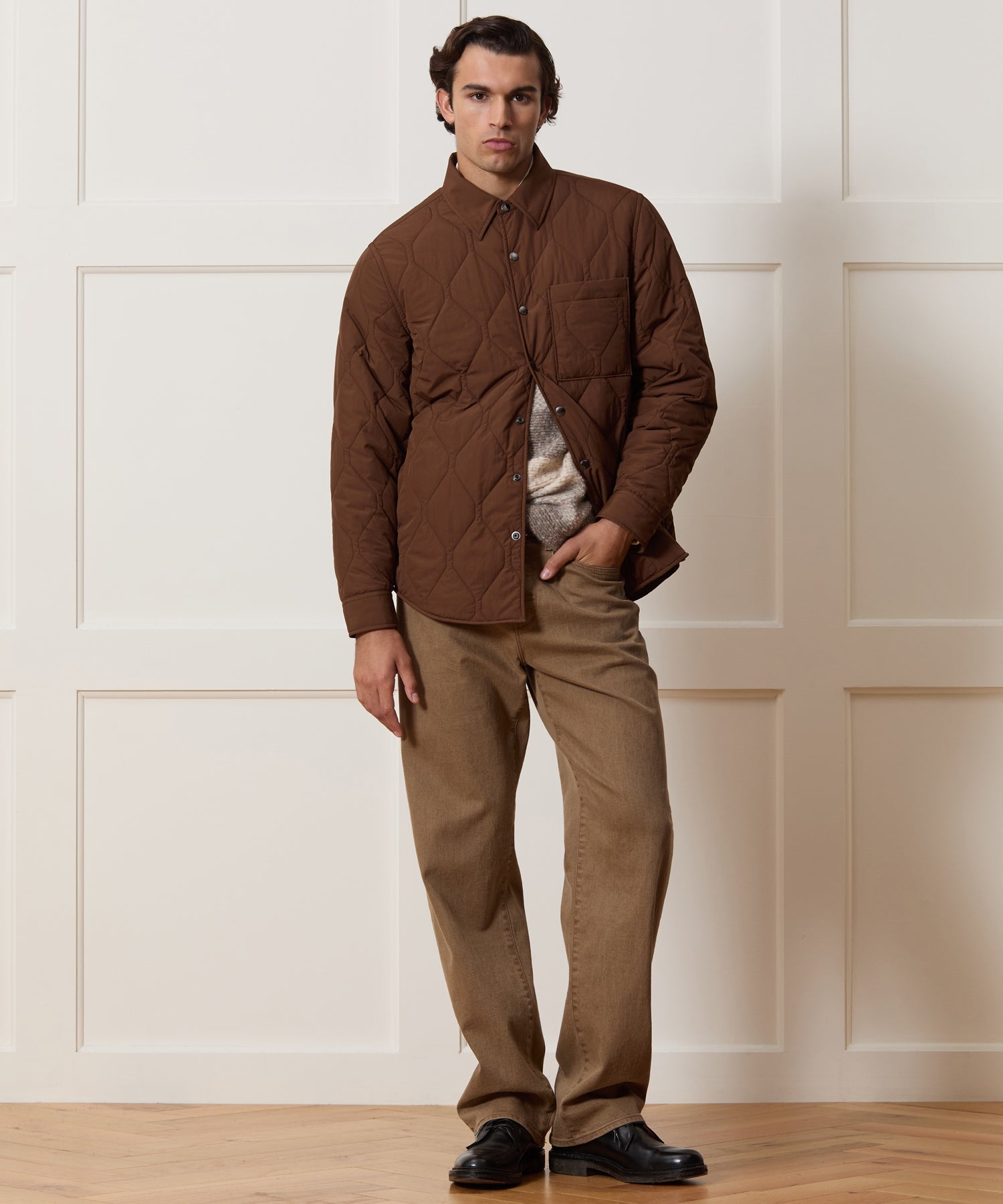 Quilted Filled Shirt Jacket