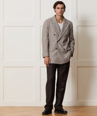 Italian Cashmere Donegal Double-Breasted Wythe Jacket