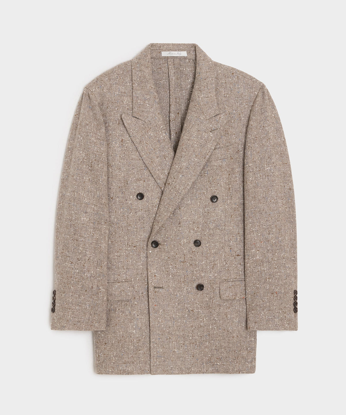 Italian Cashmere Donegal Double-Breasted Wythe Jacket