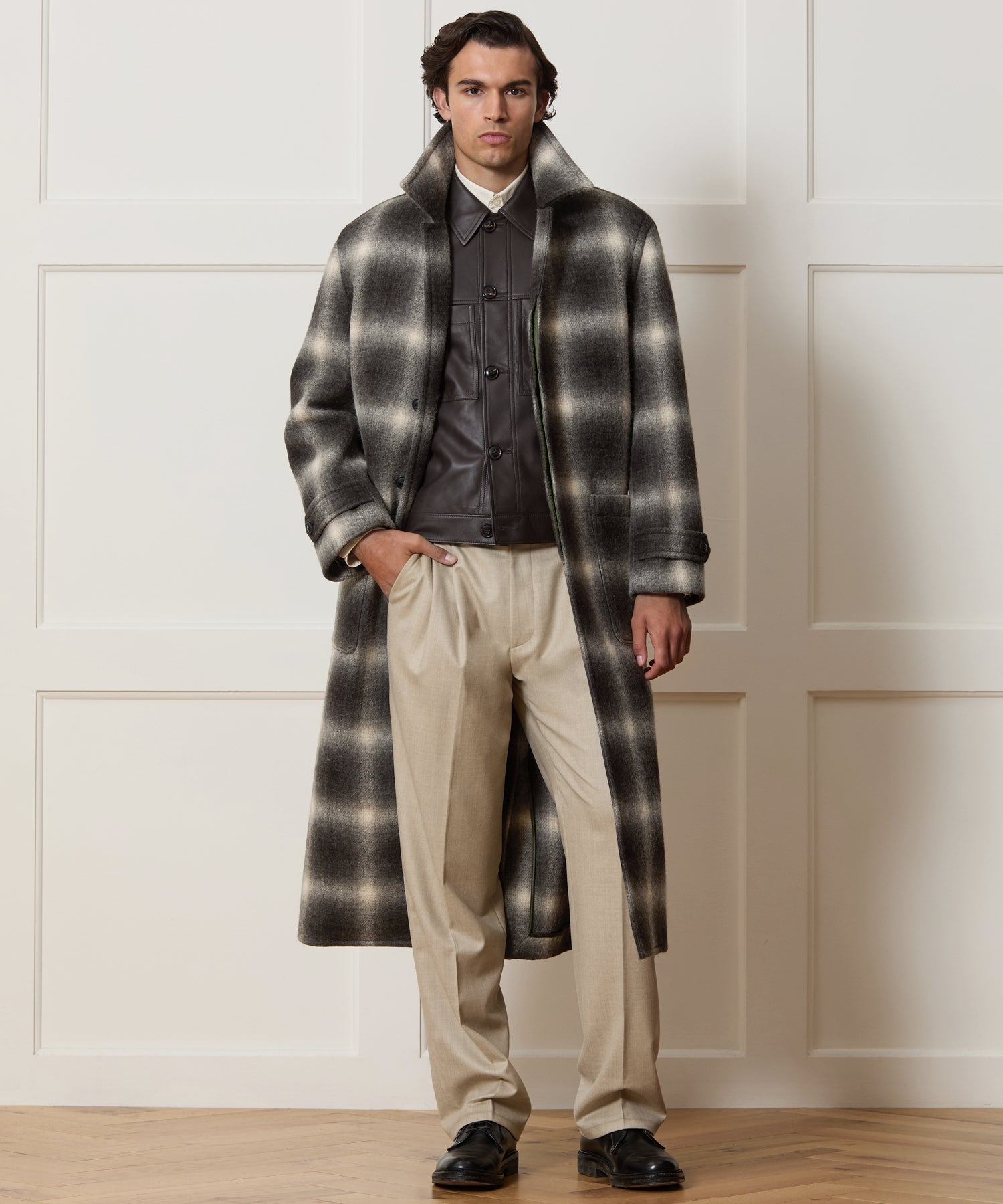Italian Wool-Alpaca Belted Overcoat
